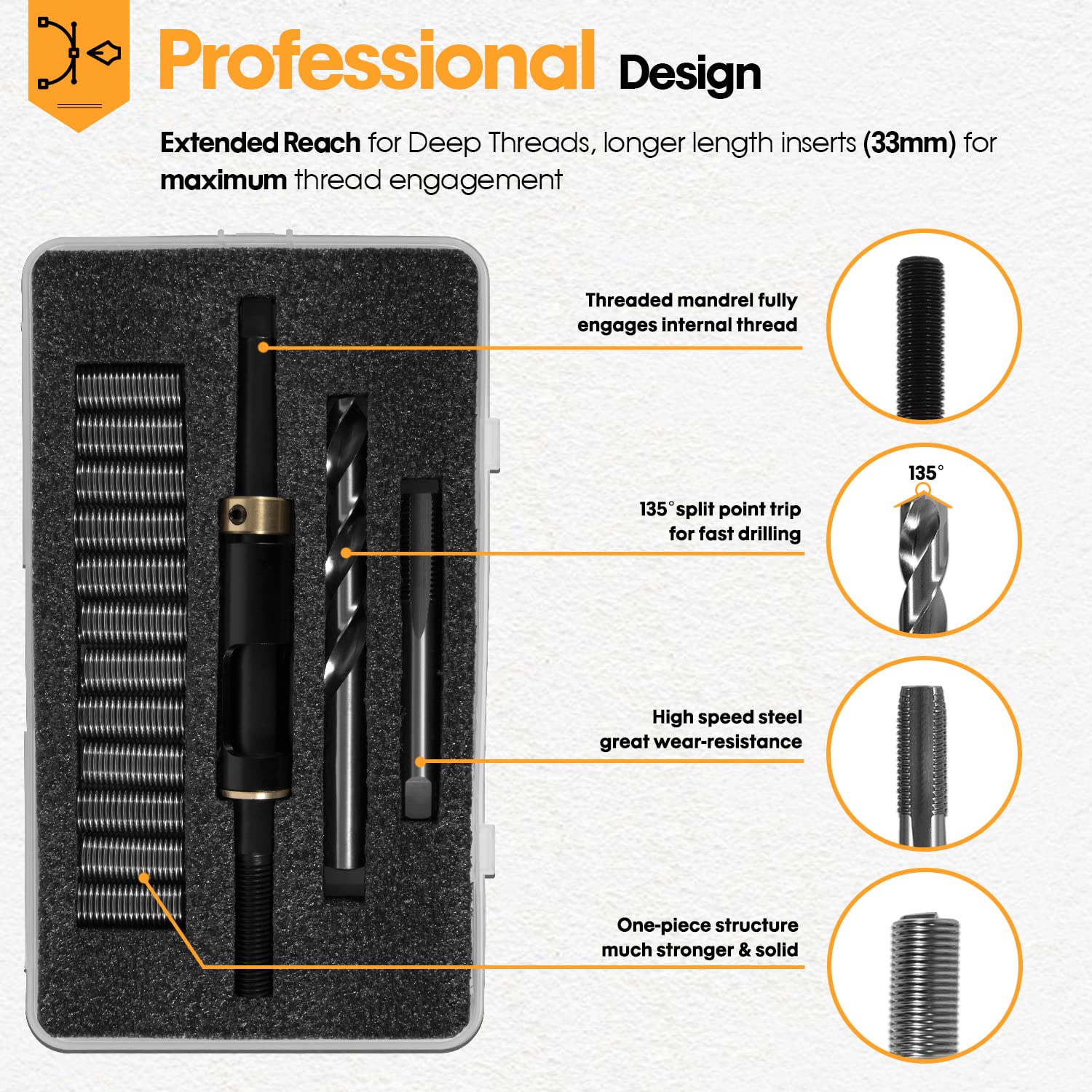 Amazon.com: DearChan 35119S Metric Head Bolt Thread Repair