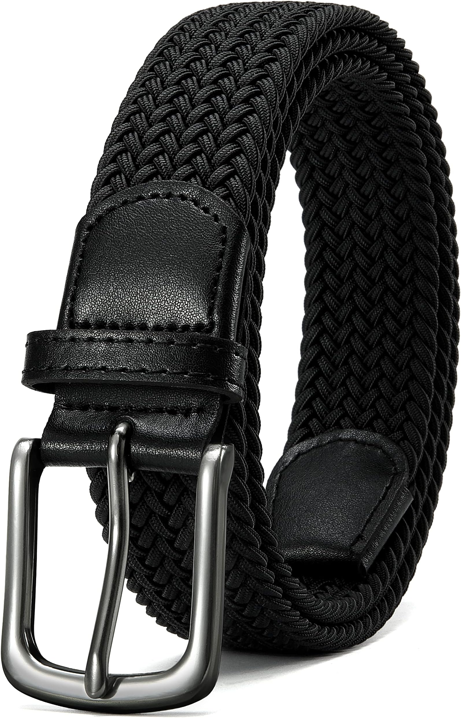CHAORENMens Belt - Braided Stretch Golf Belt for Men 1 3/8"- Gift for Golf Pants Casual Shorts Jeans