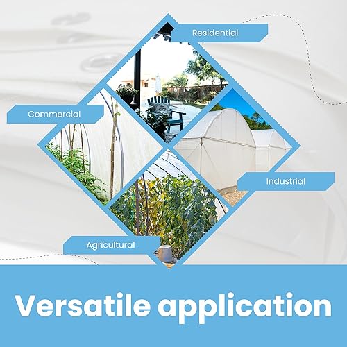 Miniatura 6 de Lona de vinilo de PVC transparente para patio, retardante de fuego (elegir tamaño)