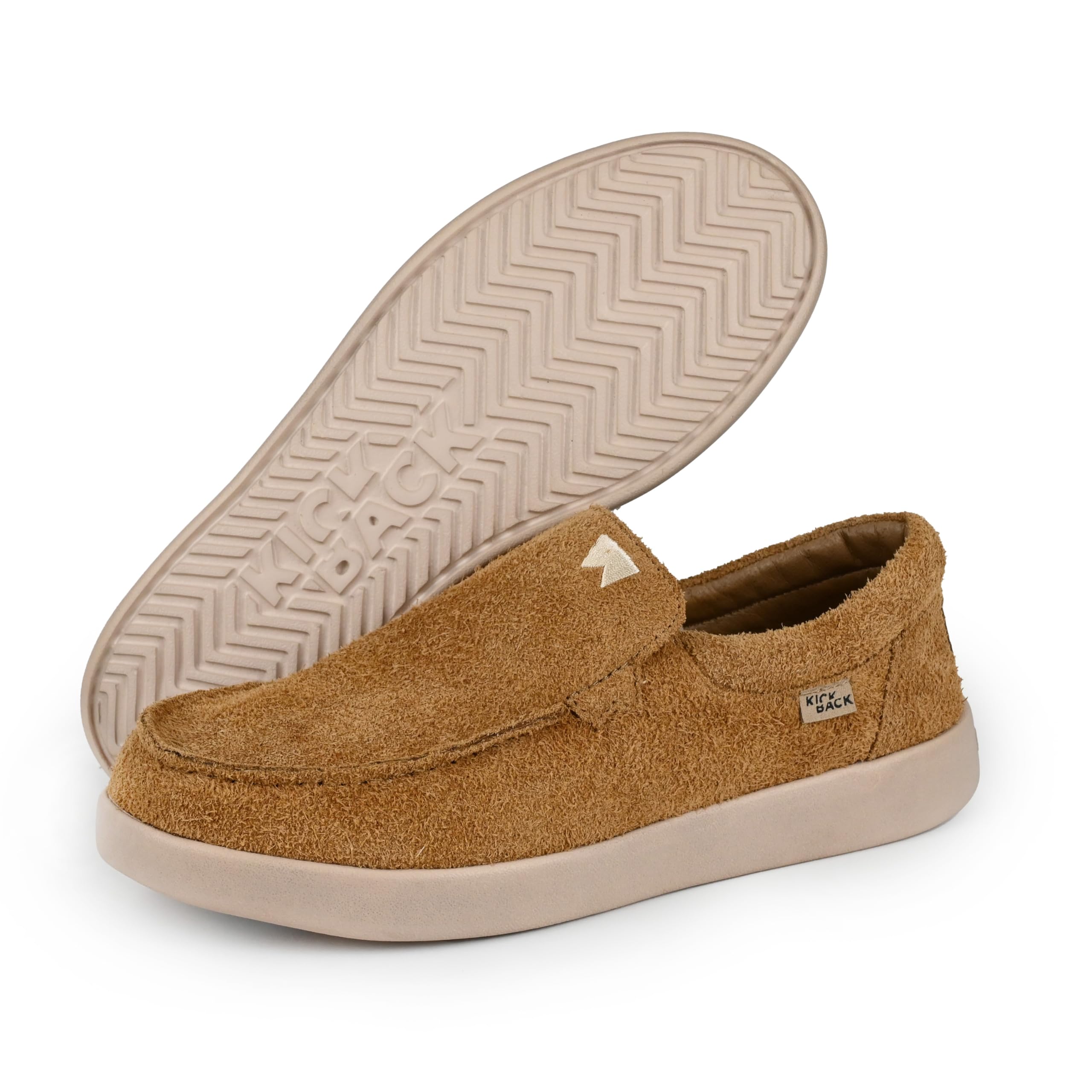 Kickback Don Juan Mocassins Slip‑on en Daim pour Homme – Chaussures Smart Casual avec Intérieur Doublé en Cuir Premium – Confort Amorti pour Sorties, Soirées ou Usage Quotidien
