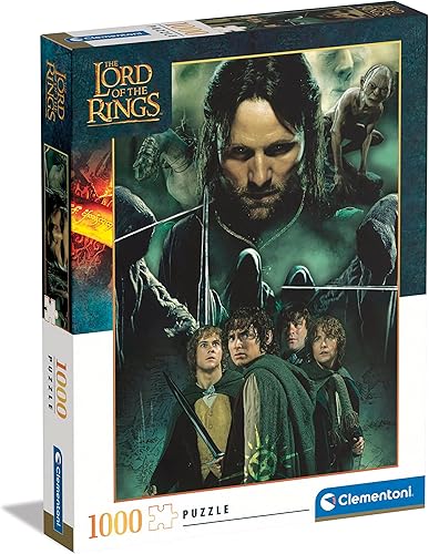 Clementoni - The Lord of The Rings - 1000 Piece Puzzle - Patience and Thinking Game - Portait Size - Net Image - 70 x 50 Cm - Ages 14+