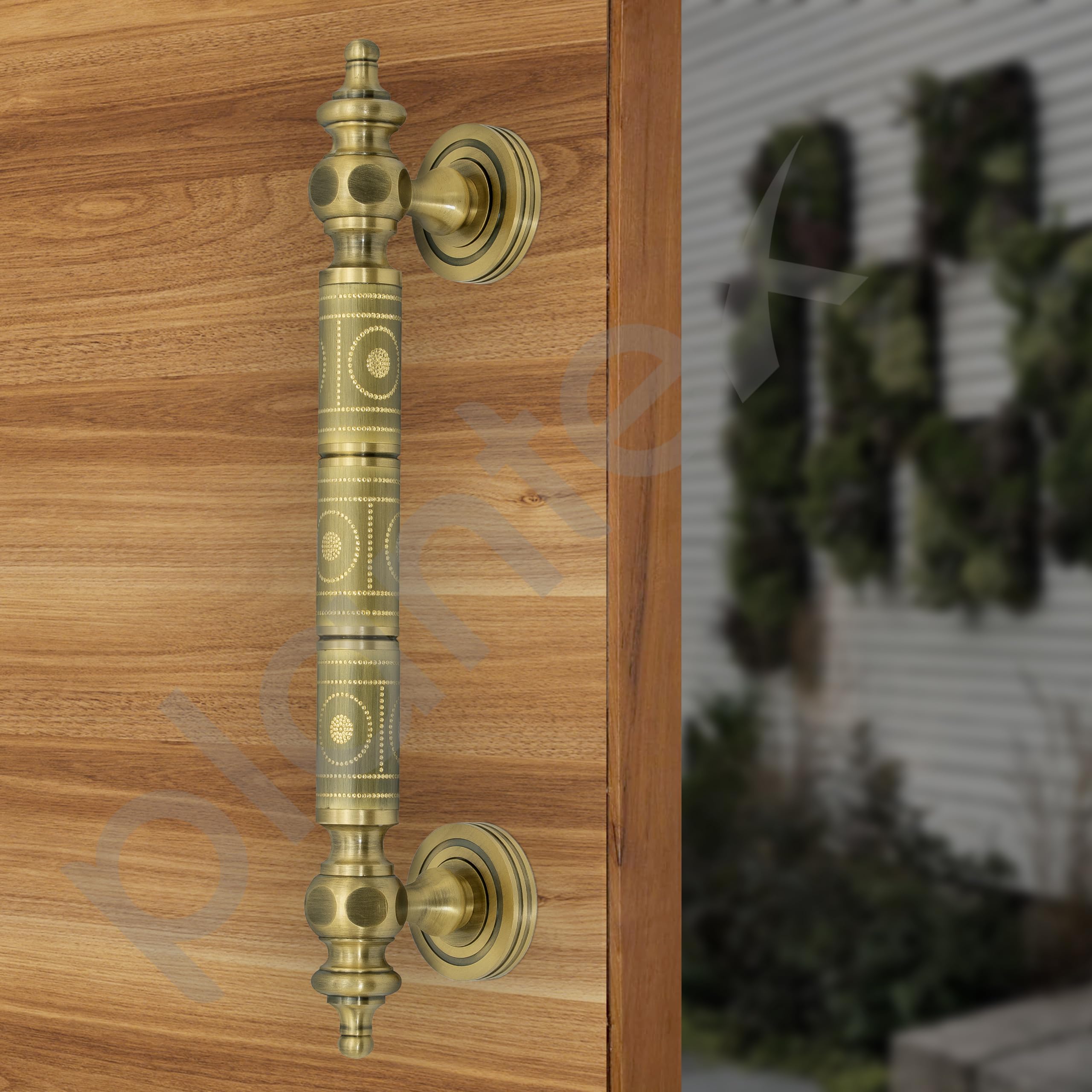 Plantex Door Handle for Main Door/Pure Brass Door Handle/12 inch Pull-Push Handle for Home/Office/Hotel - Pack of 1 (Brass Antique) - 3 Years Warranty — Amazon image 5