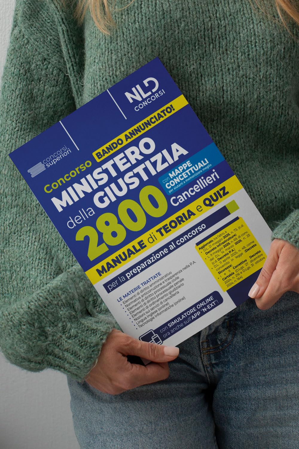 Concorso Ministero della Giustizia per 2800 cancellieri. Manuale con teoria e quiz 2025. Con espansione online