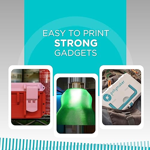 Miniatura 7 de Polymaker Filamento PETG de 0.069 in, filamento PETG fuerte para impresora 3D de 2.2 lbs, color azul oscuro, filamento de impresión 3D PETG azul de