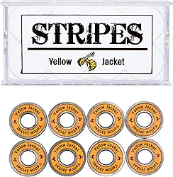 Yellow Jacket rolamentos premium para skate, rolamentos Pro Longboard, 608, ABEC (pacote com 8)