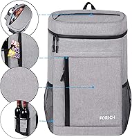 Vista 4 de FORICH - Mochila térmica suave, con aislamiento impermeable, a prueba de fugas, mochila portátil de tamaño pequeño para trabajar, almuerzo, viajes