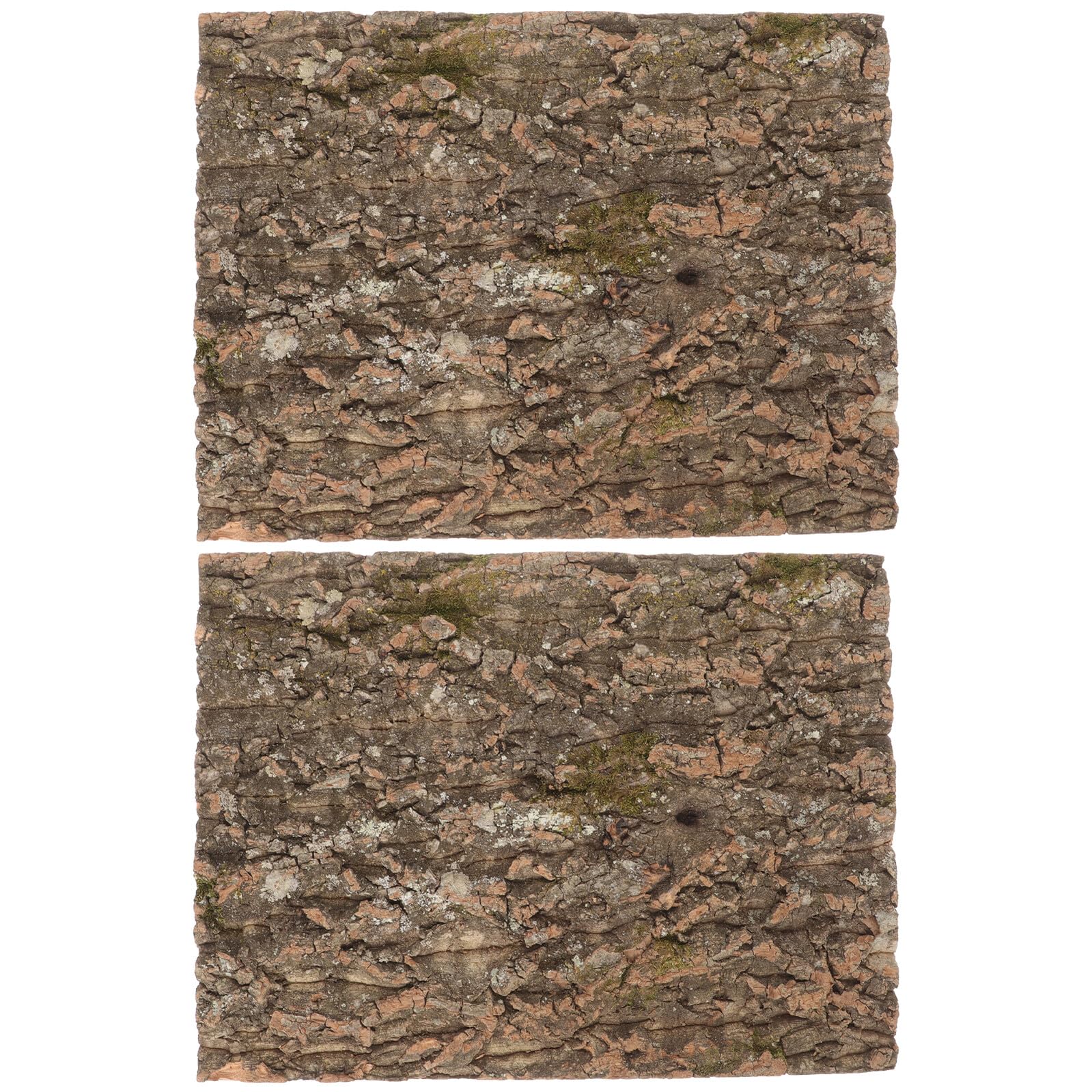 ifundom 2 de Corcho Natural para Terrarios, Accesorios Decorativos de Corcho, Alfombra de Escalada para Gecko y Dragón Barbudo