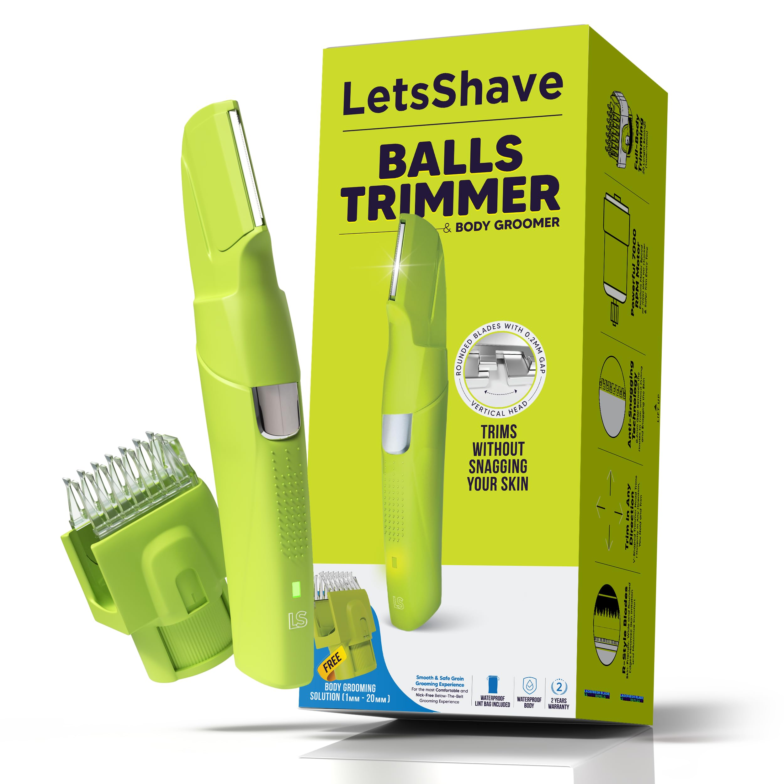 Buy LetsShave Trimmer Men for Private Parts 90 Min RunTime
