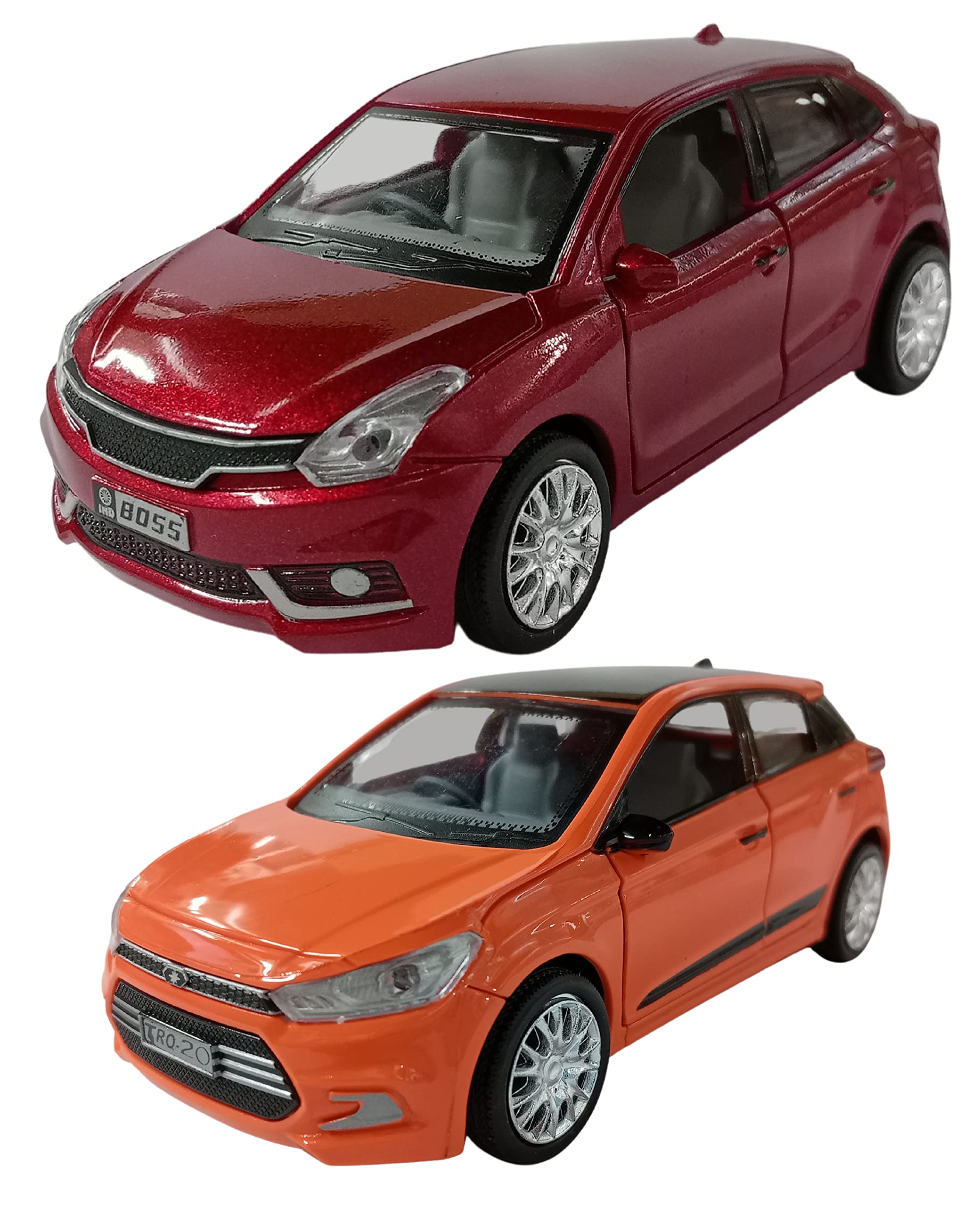 Amisha Gift Gallery® Car Toy i20 with Baleno Car Toy for Kids Toys for Boys Best Birthday Gift for Kids Non Remote Control Made in India Toy (Colour Assorted, As Per Availability) (i20 with Belino)