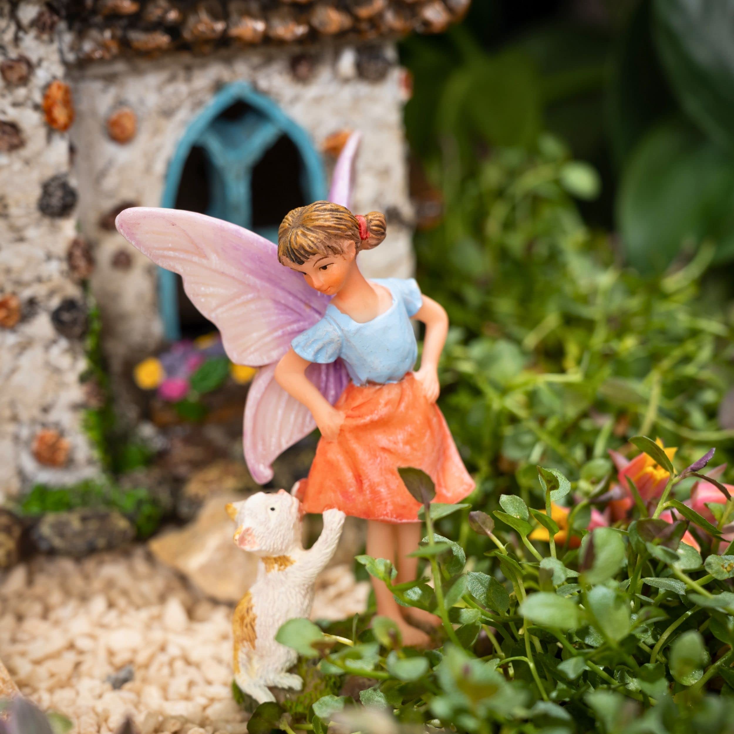 Lot De 6 Figurines Fées Miniatures En Résine – Avec Piquet, Pour Décoration Jardin, Pots De Fleurs (7 Cm)