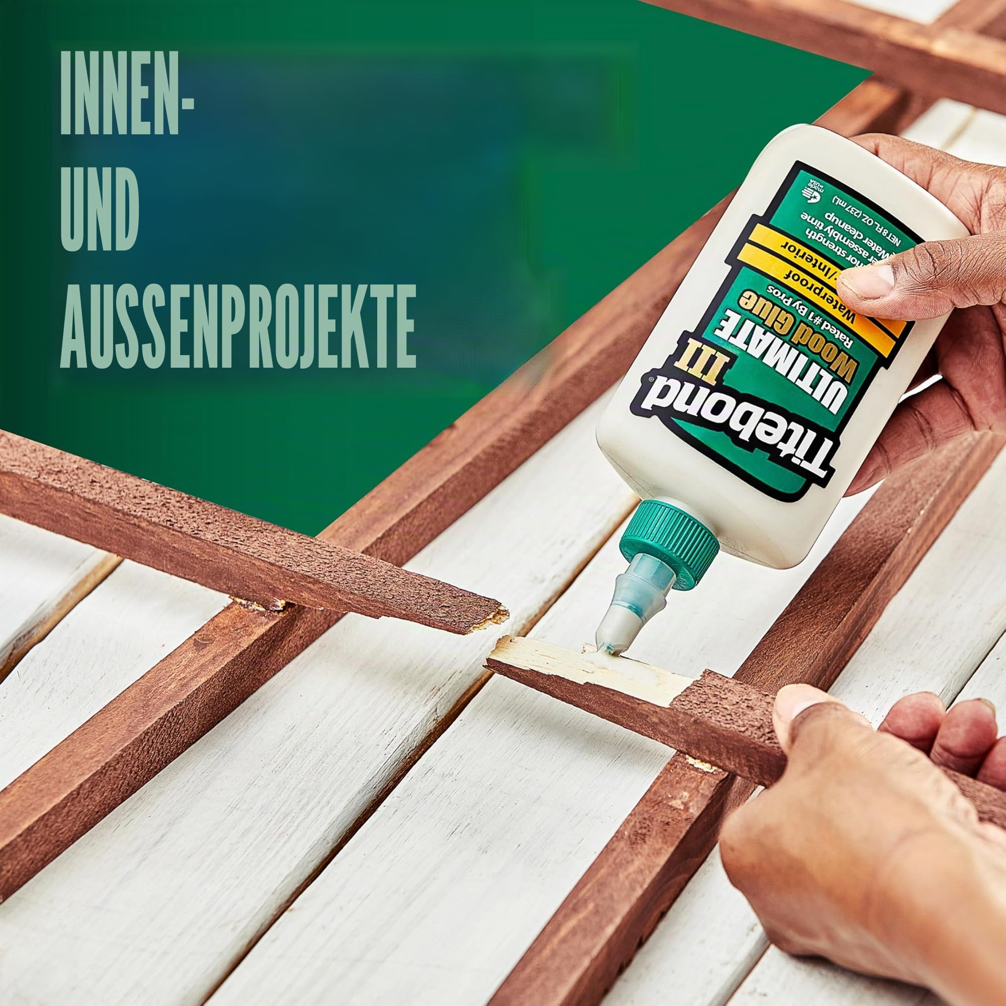 Titebond 1416 ZL-141/6 Ultimate Holzleim für den Innen und AuÃŸenbereich, wasserfest, 3,78 kg