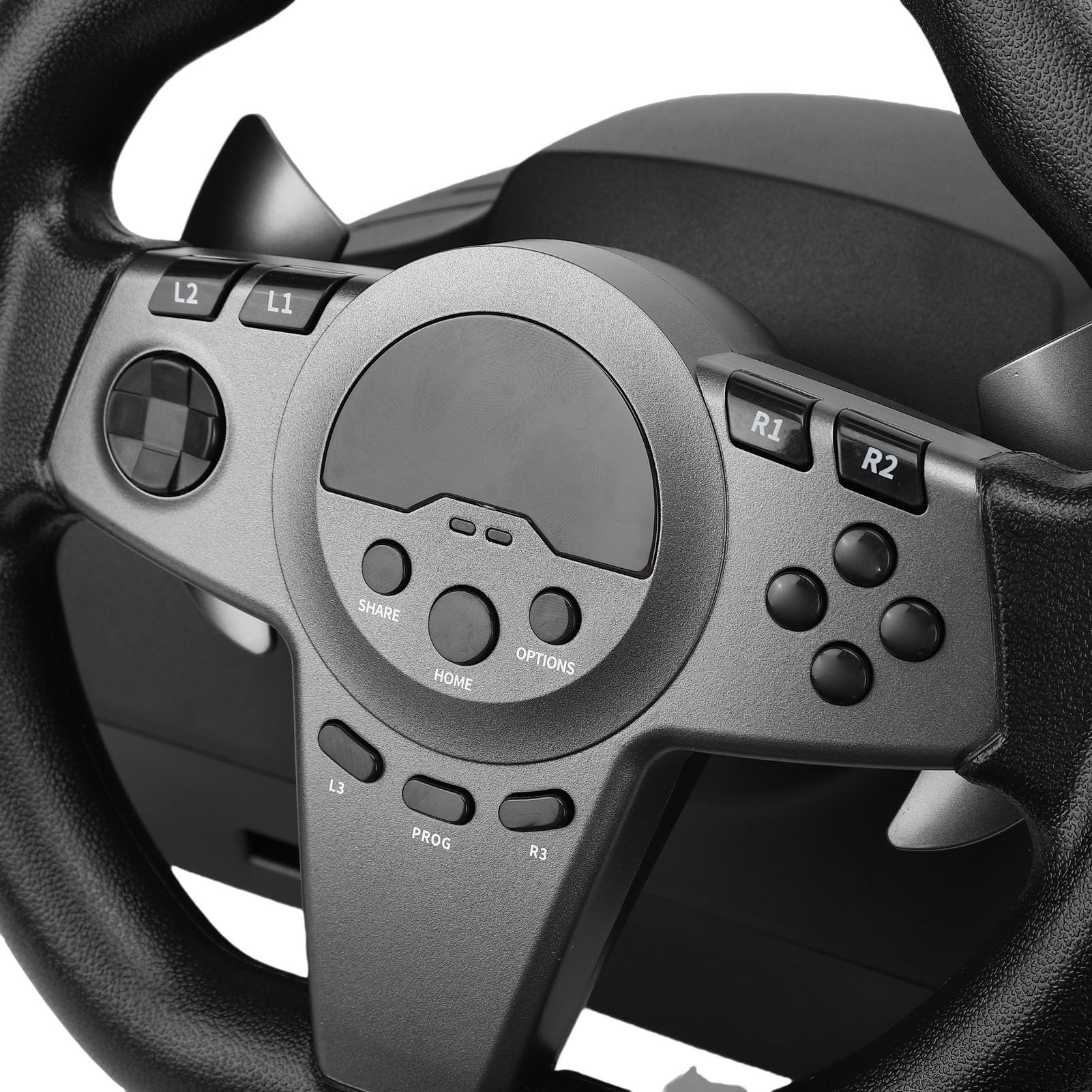 Yanmis Juego de Ruedas de Carreras de 270° con Pedales y Palanca de Cambios, Palanca de Cambios Manual para PC, Ideal para Juegos de Simulación de Carreras
