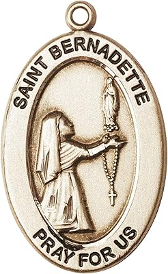 14kt Gold St. Bernadette Medal