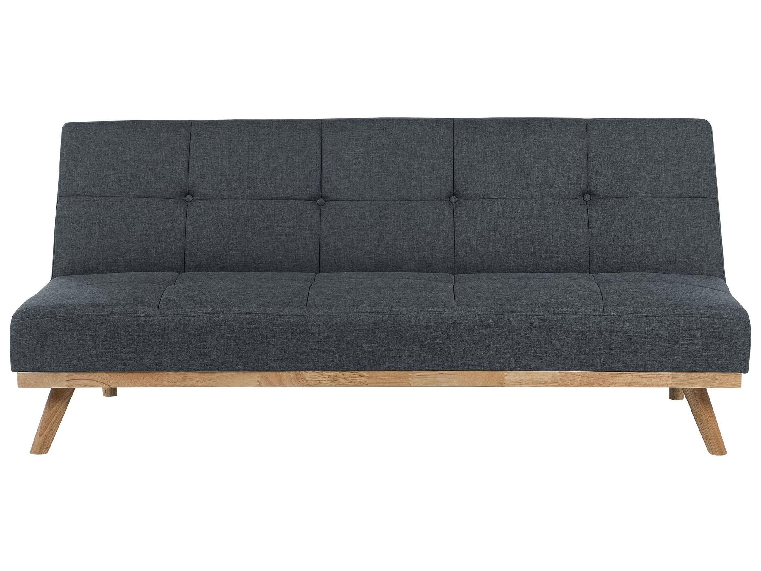 Schlafsofa Polsterbezug in Dunkelgrau modernes Sofa mit Schlaffunktion Couch Froya