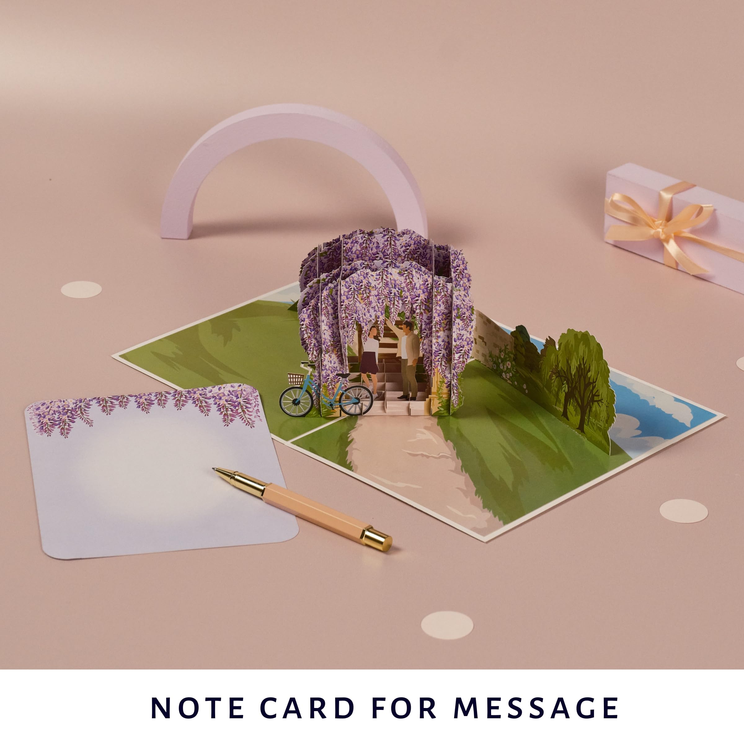 Cardology - Wisteria 3D Card, Whispers of Wisteria, A5 - Image 3