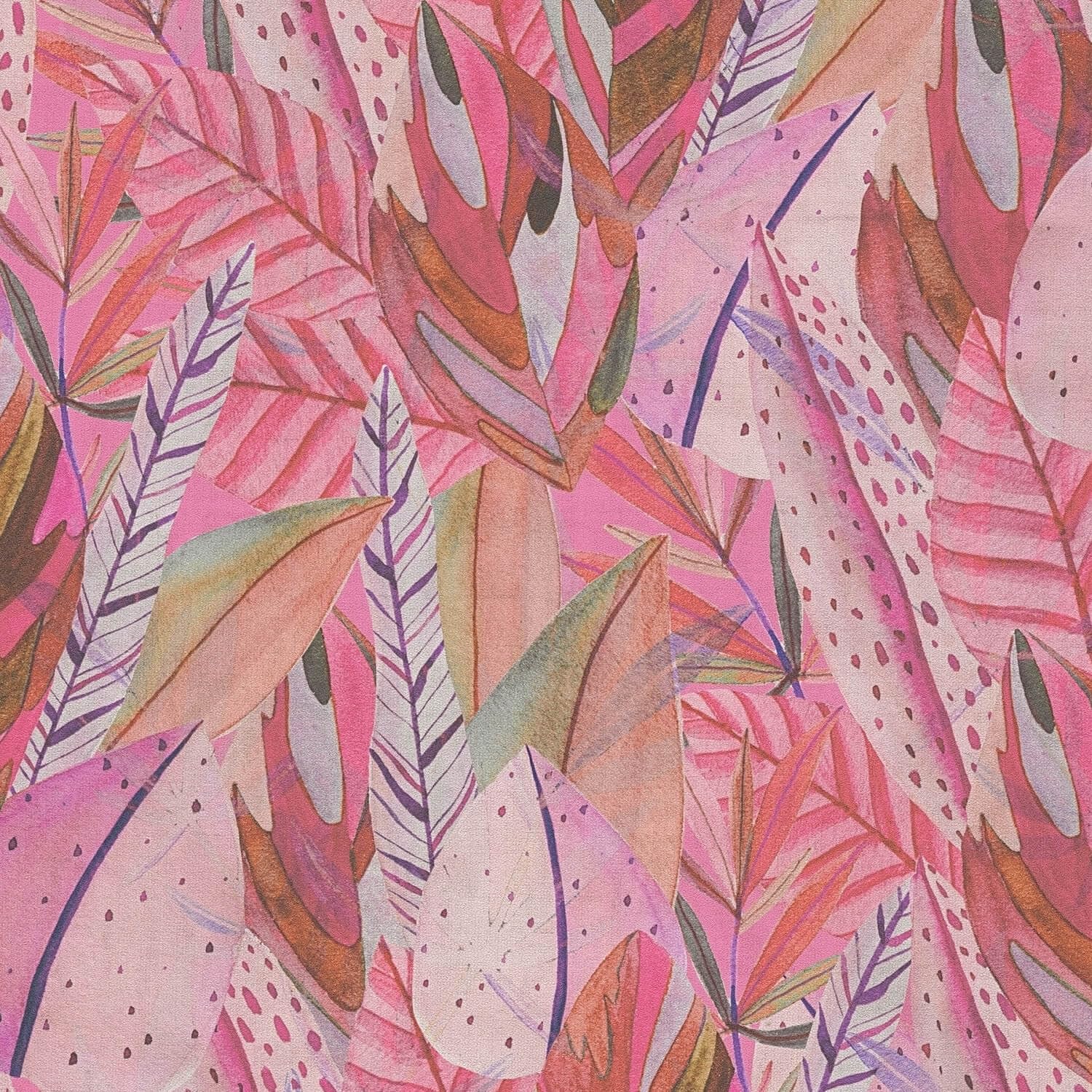 Papel pintado no tejido de fácil colocación con un elegante diseño de rosas