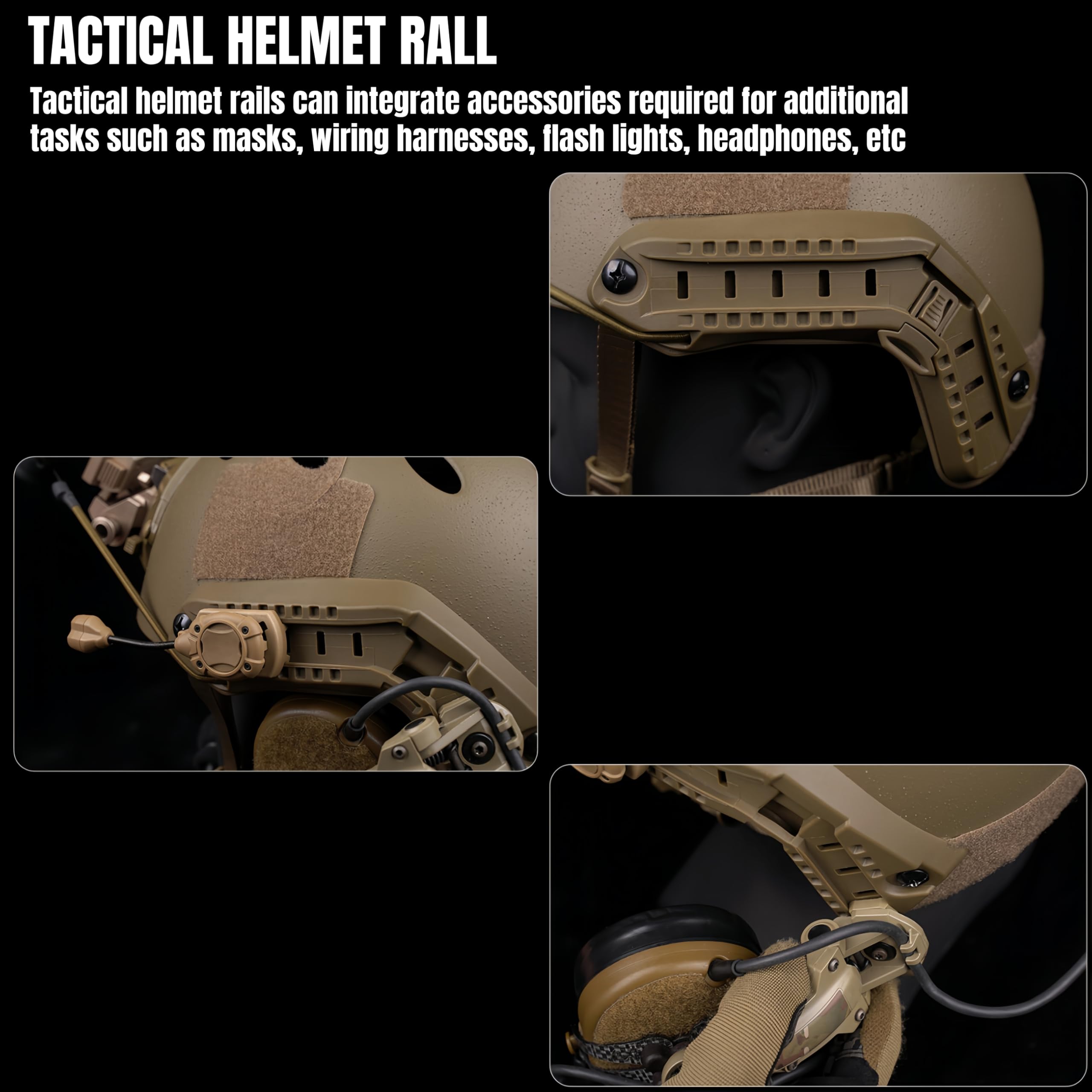 Caschi Airsoft FAST PJ, caschi protettivi tattici per esterni, da combattimento, da guerra, sportivi, da caccia, CS, paintball, casco semicoperto