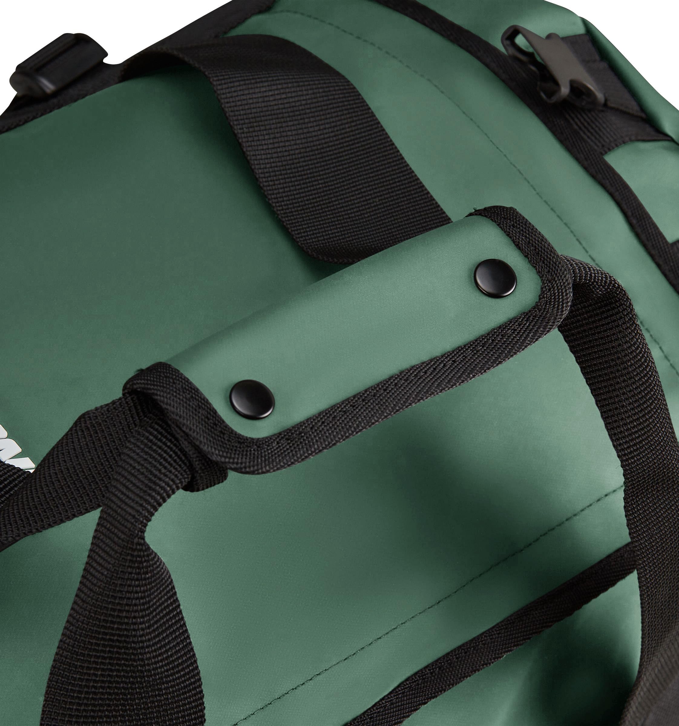 Invicta Reisetasche 70 L - 62 x 35 x 35 cm, Aufgabegepäck Reiserucksack, Sporttasche mit Schuhfach, für Urlaub und Sport, Damen und Herren, grün