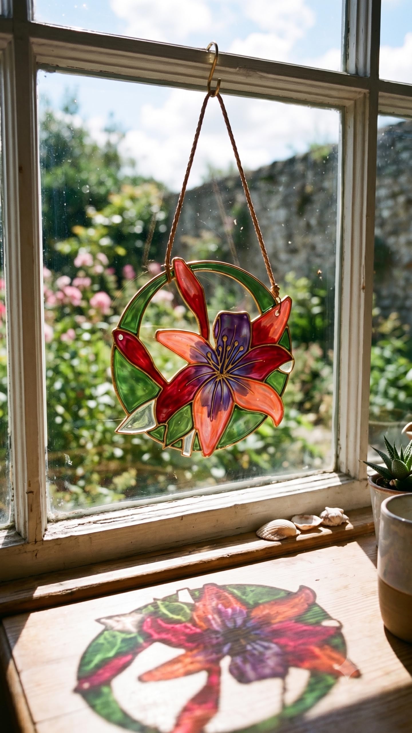 Tulip Suncatcher Craft Kit | Window Hanging Decoration Craft for Kids, Adults & Beginners | Complete DIY Activity for Home Decor, Creative Return Gifts & Hobby Kit-picture-14