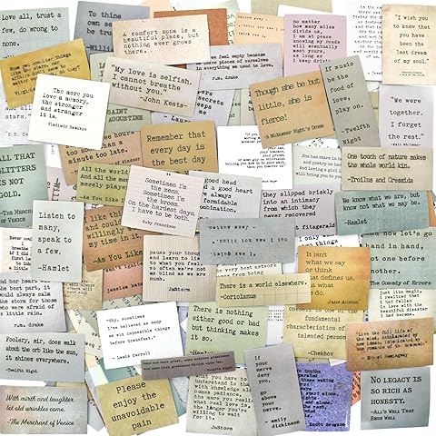 VANRA 240 Pcs Vintage Quote Stickers Inspirational Motivational Scrapbook Sticker for Journaling Planner Water Bottles, Waterproof Vinyl Retro Stickers for Scrapbooking Pages
