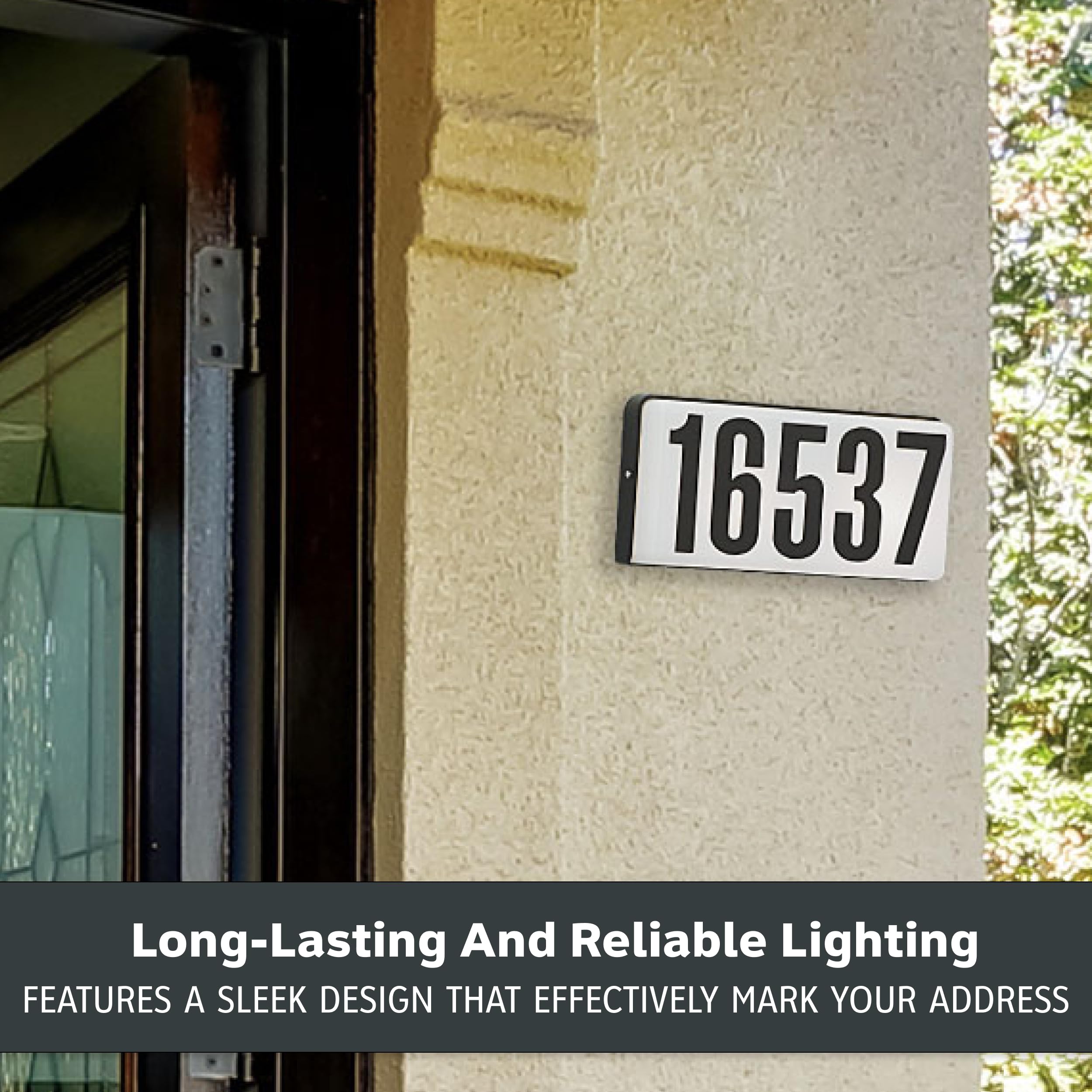 Amazon.com: Designers Fountain Lighted House Number Sign, 2-Light