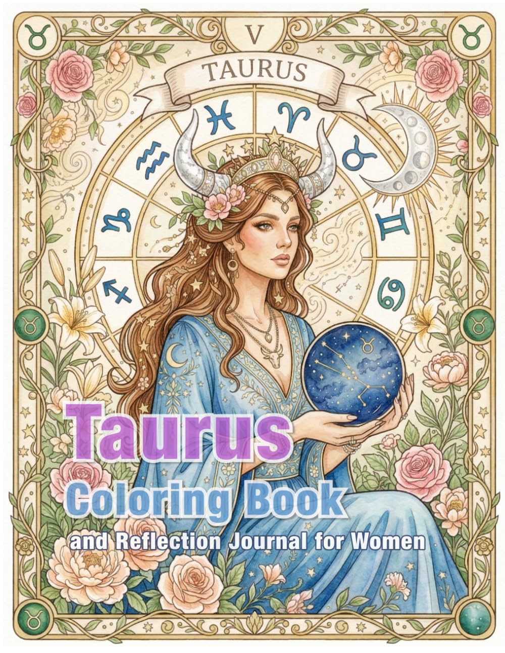 Taurus Zodiac Coloring Book and Reflection Journal: A Mindful Coloring and Self-Discovery Workbook (Zodiac Coloring & Reflection Journal)