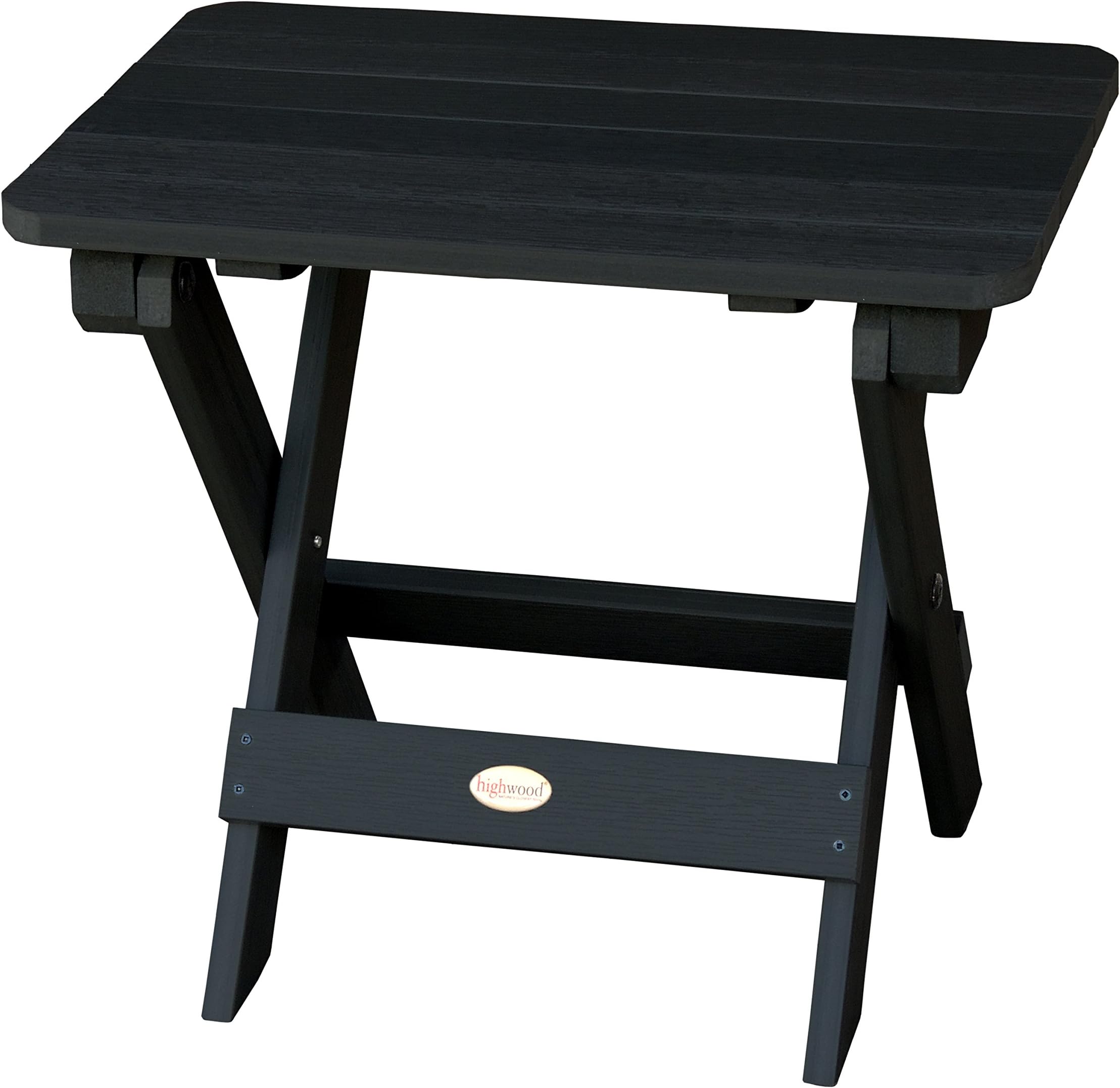 highwood Folding Adirondack Side Table, Black