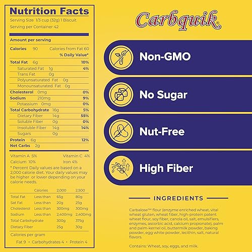 Miniatura 2 de Carbquik - Mezcla para hornear, 3 lb (48 oz)