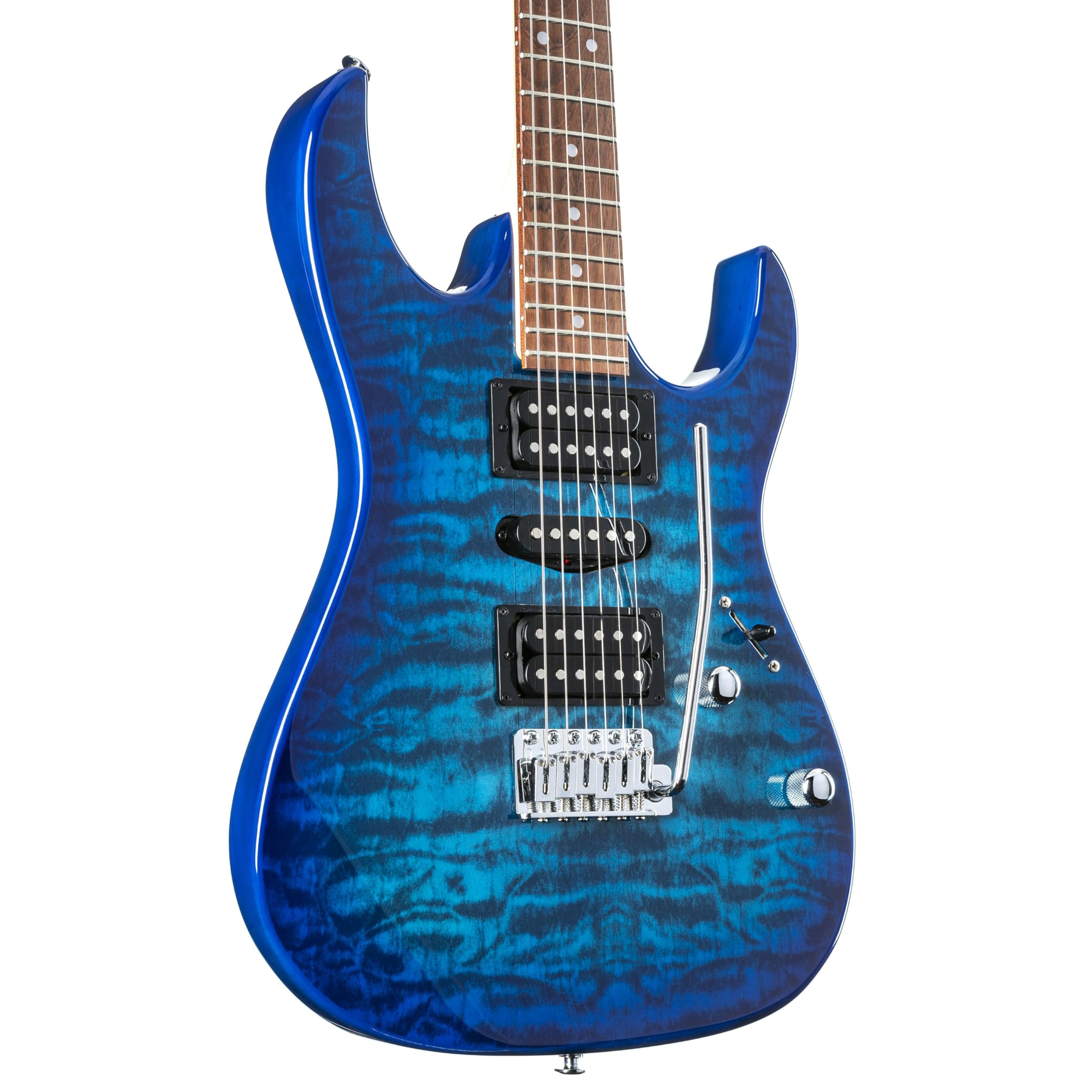 Ibanez Gio GRX70QA-TBB Transparent Blue Burst - Chitarra elettrica