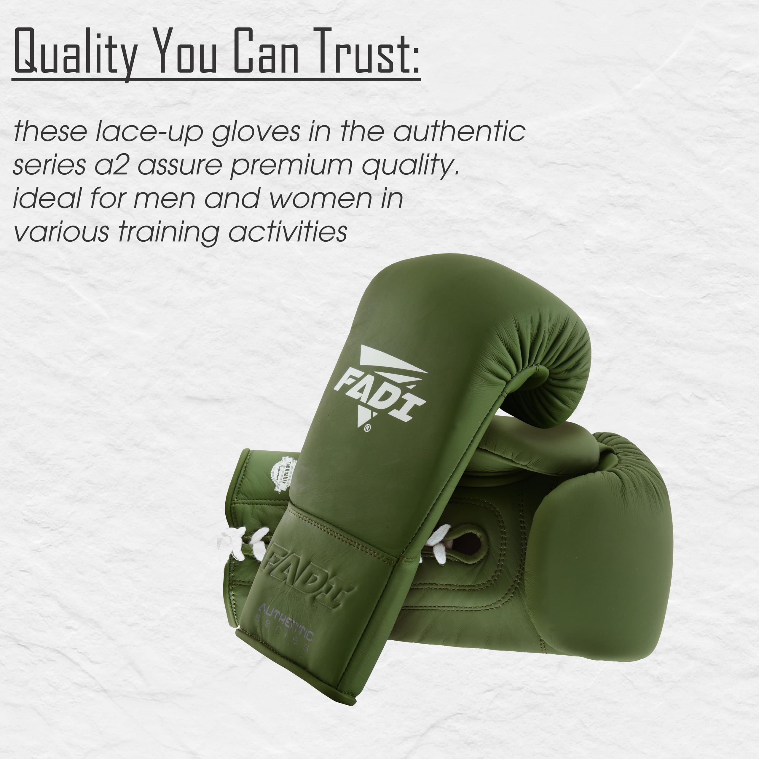 Authentic Series A2 - Guantoni da boxe professionali, con lacci, in vera pelle bovina, ideali per boxe, MMA, Muay Thai, kickboxing, arti marziali e sparring