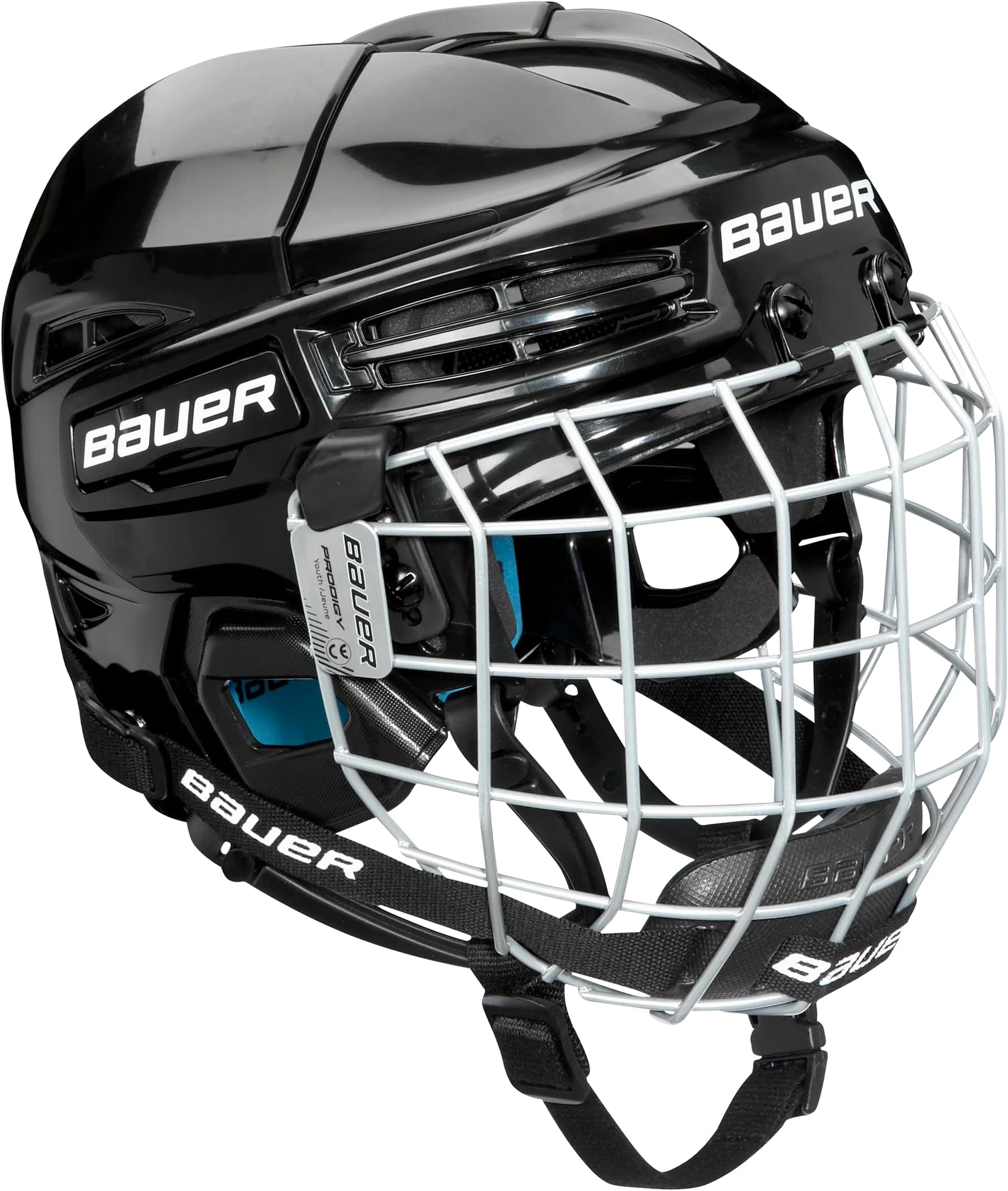 Bauer Prodigy Hockey Helmet Combo with Facemask Cage, Youth Size