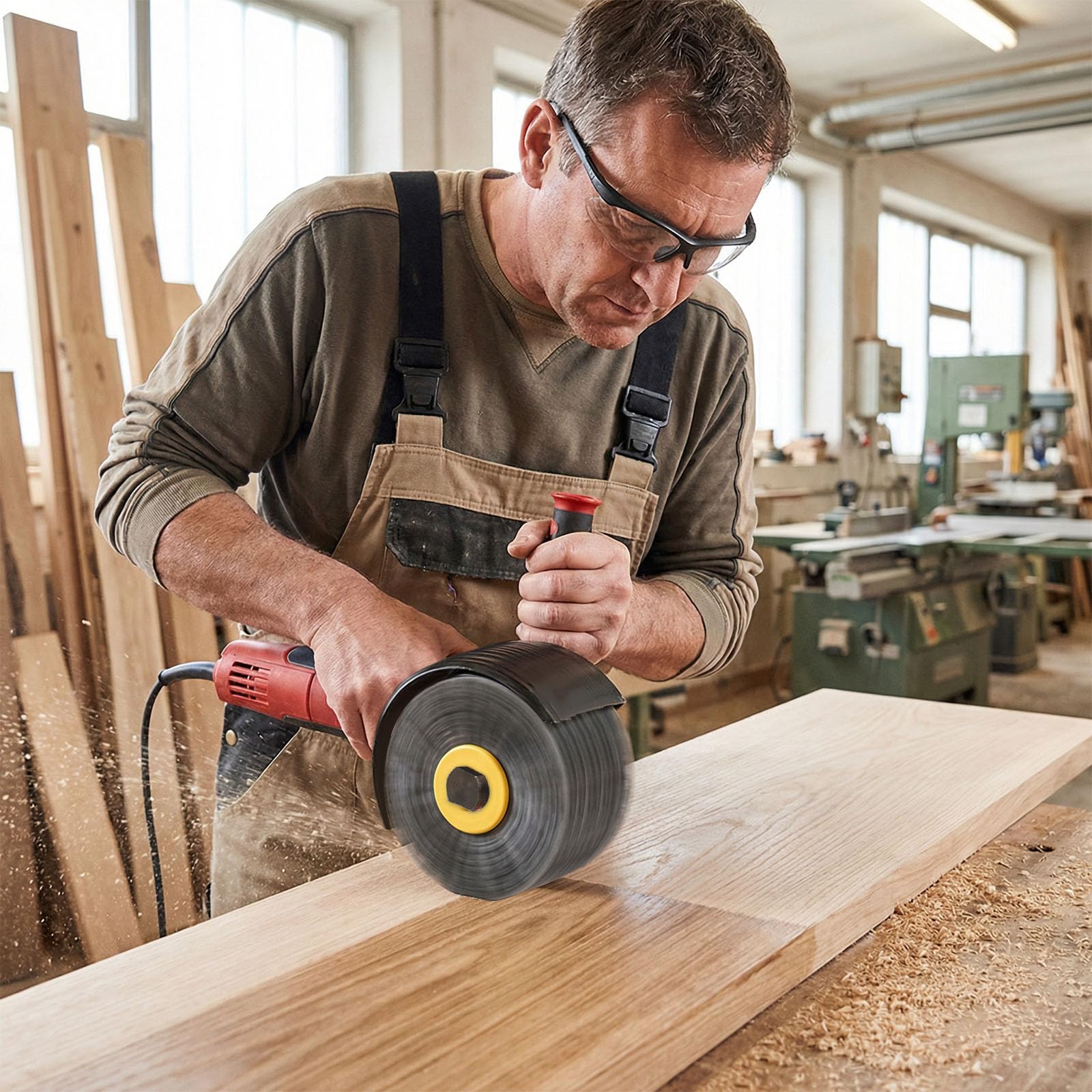 Schleifbürsten, Nylonbürste 80 , Körnung Nylonbürste, Polierbürste zum Holzverarbeitung,für Satiniermaschine, Schwarz Schleifbürste, Borstenbürste