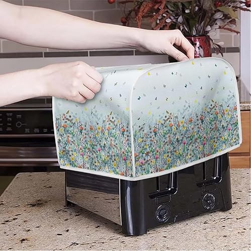 Vista 78 de Cubierta para tostadora de cocina, protector para hornear se adapta a la mayoría de tostadoras estándar de 4 rebanadas, mantiene la tostadora libre