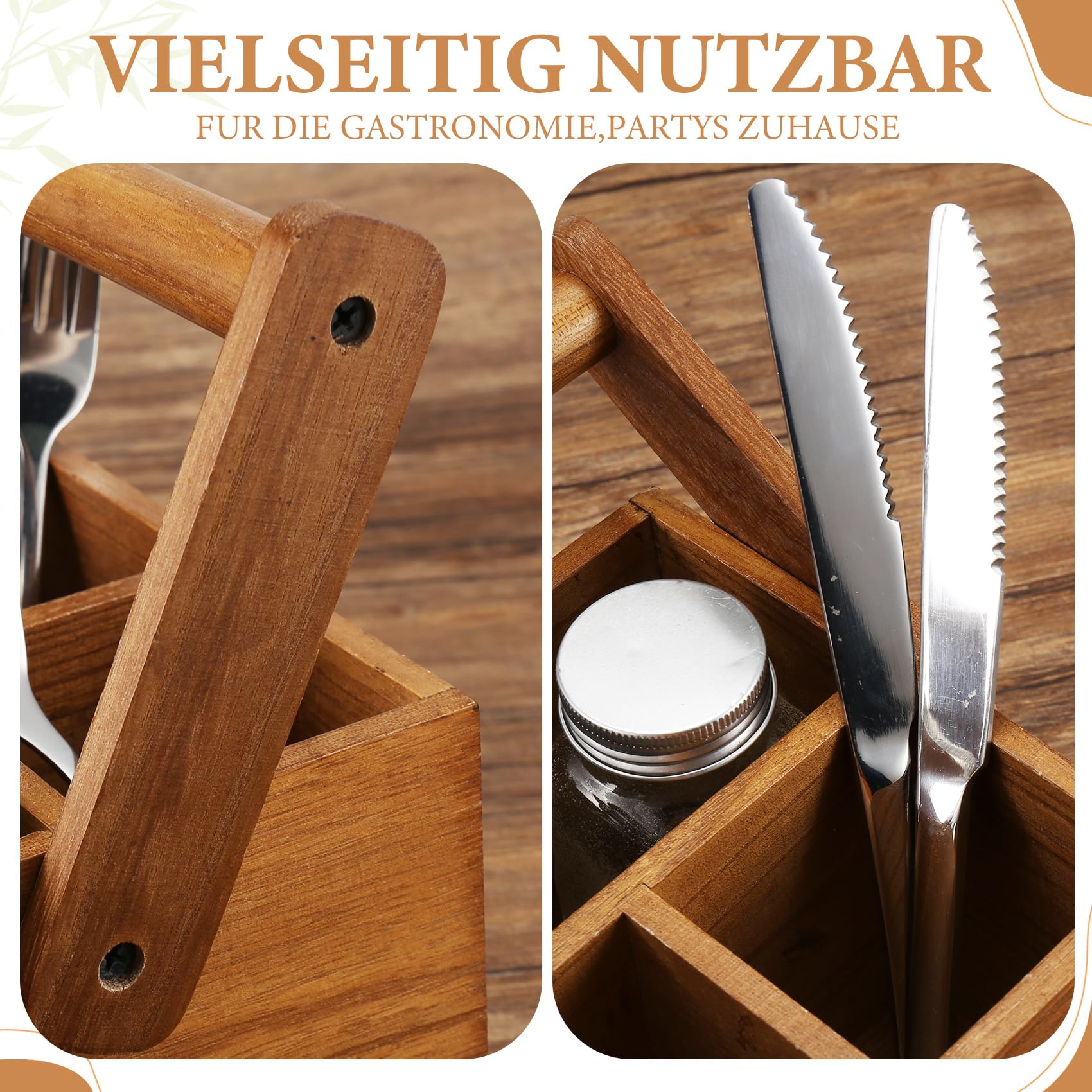 Nagoyuki Grillzubehör Männer Geschenk – Organizer/Tischbutler,Handgefertigte Aufbewahrungsbox aus Akazienholz , Perfektes Grill Zubehör für Männer
