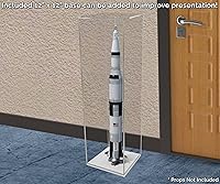 Vista 113 de Acrylic Display Riser Box Clear Plexiglass 12" x 12” x 19” No Lid Hollow Pedestal 5 Sided Display Trinkets Flowers Dust Cover Bin Collectible Items