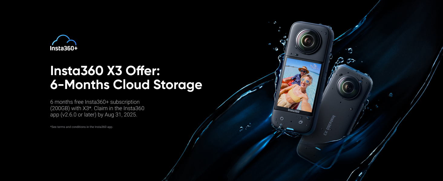 インスタ360X3 Insta360 X3 - Versatile 360 Action Camera with Advanced Features