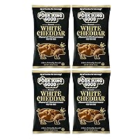 Vista 3 de Pork King Good Chicharrones de cerdo (Chicharrones) (Queso Cheddar Blanco, 4 Pack)