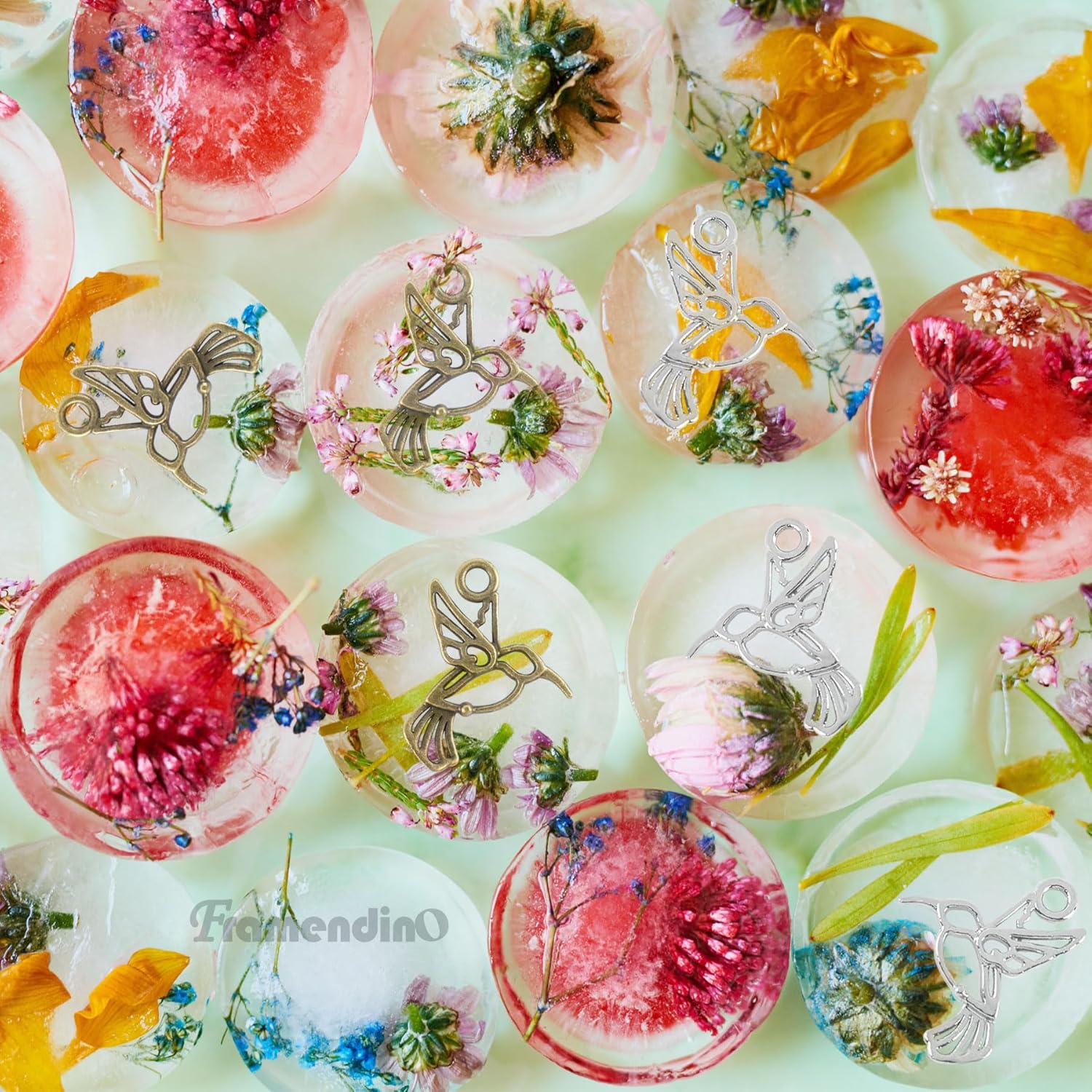 Framendino, Mini Hummingbird Charms Bird Pendant Beads for DIY Jewelry Making - Image 4