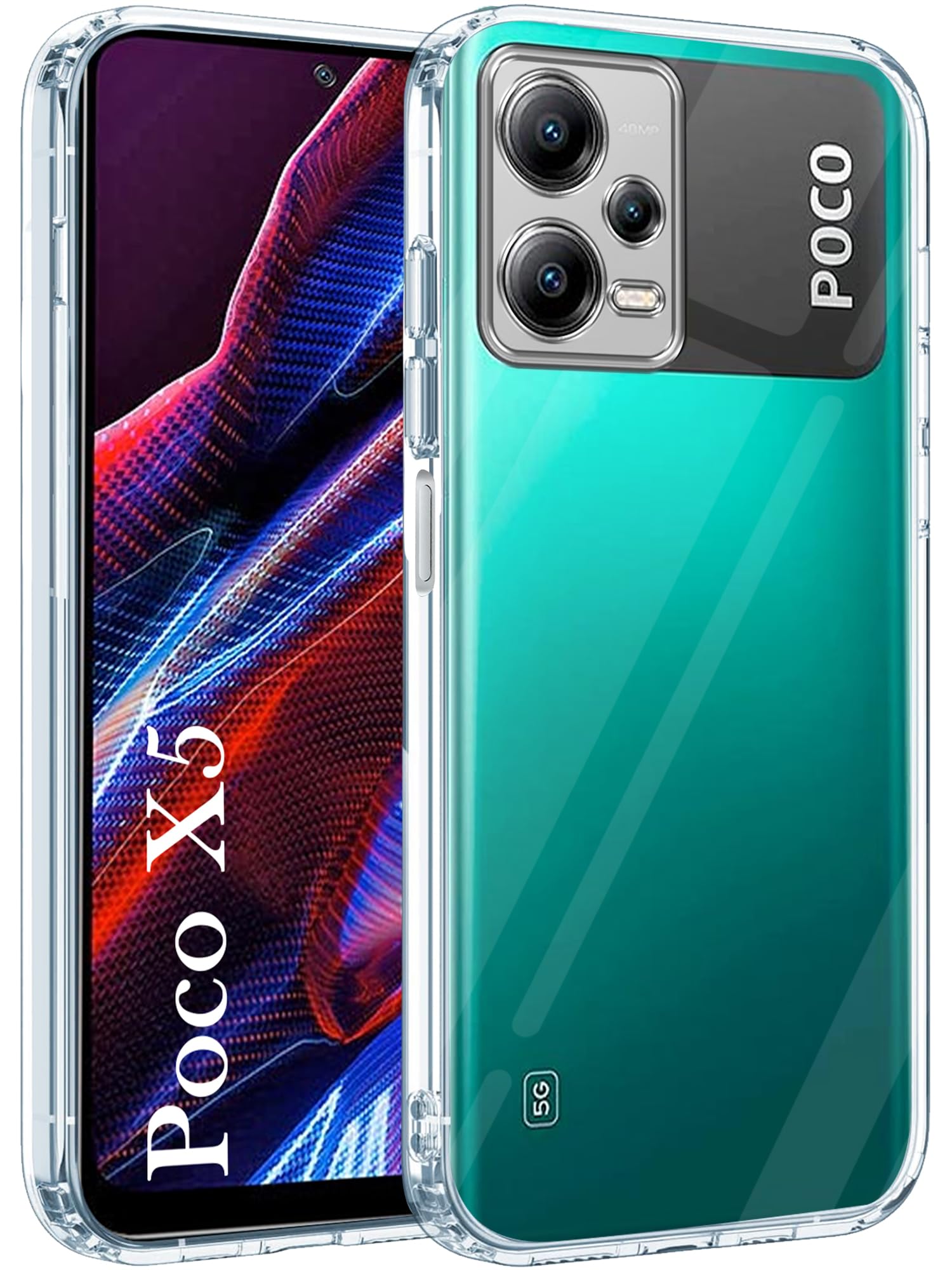 Jkobi Back Cover for Xiaomi Poco X5 5G (Silicone Clear Shockproof Case with Camera Protection | Soft and Flexible | Transparent) (B0CJNH9QD8) Amazon Price History, Amazon Price Tracker