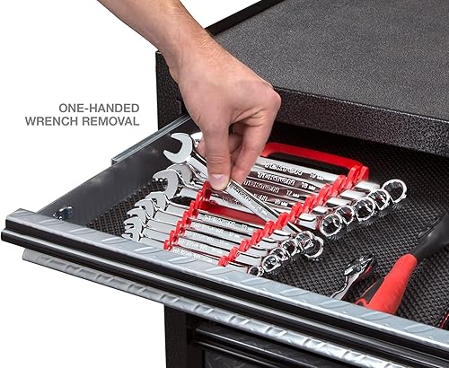 Miniatura 6 de TEKTON Soporte de llave de 11 herramientas (rojo)  79367