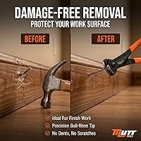 Vista 4 de Mutt Tools - Alicates de corte de extremo de 8 pulgadas resistentes - Herramienta de pinzas CRV - Alicates para extractor de uñas, herramienta