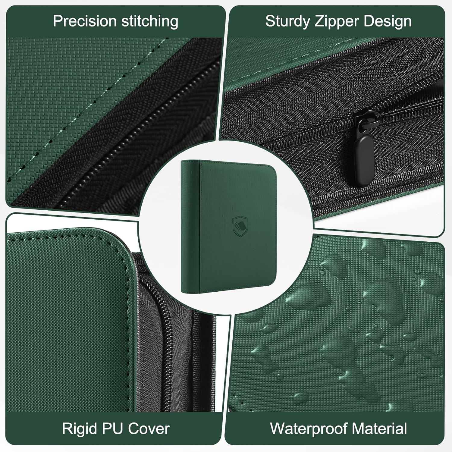 Top Loader Binder, Holds 288 Toploaders, 288 Toploaders and 288 Card Sleeves INCLUDED, 9-Pocket Top Loader Binder for 3" x 4" Rigid Toploaders, Double-Sided Card Binder for TCG, Sport Cards