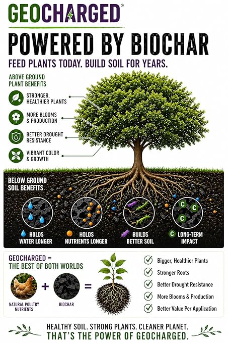 Fertilizante Orgánico con Biochar, Alimento Natural para Plantas, 4 oz miniatura 4