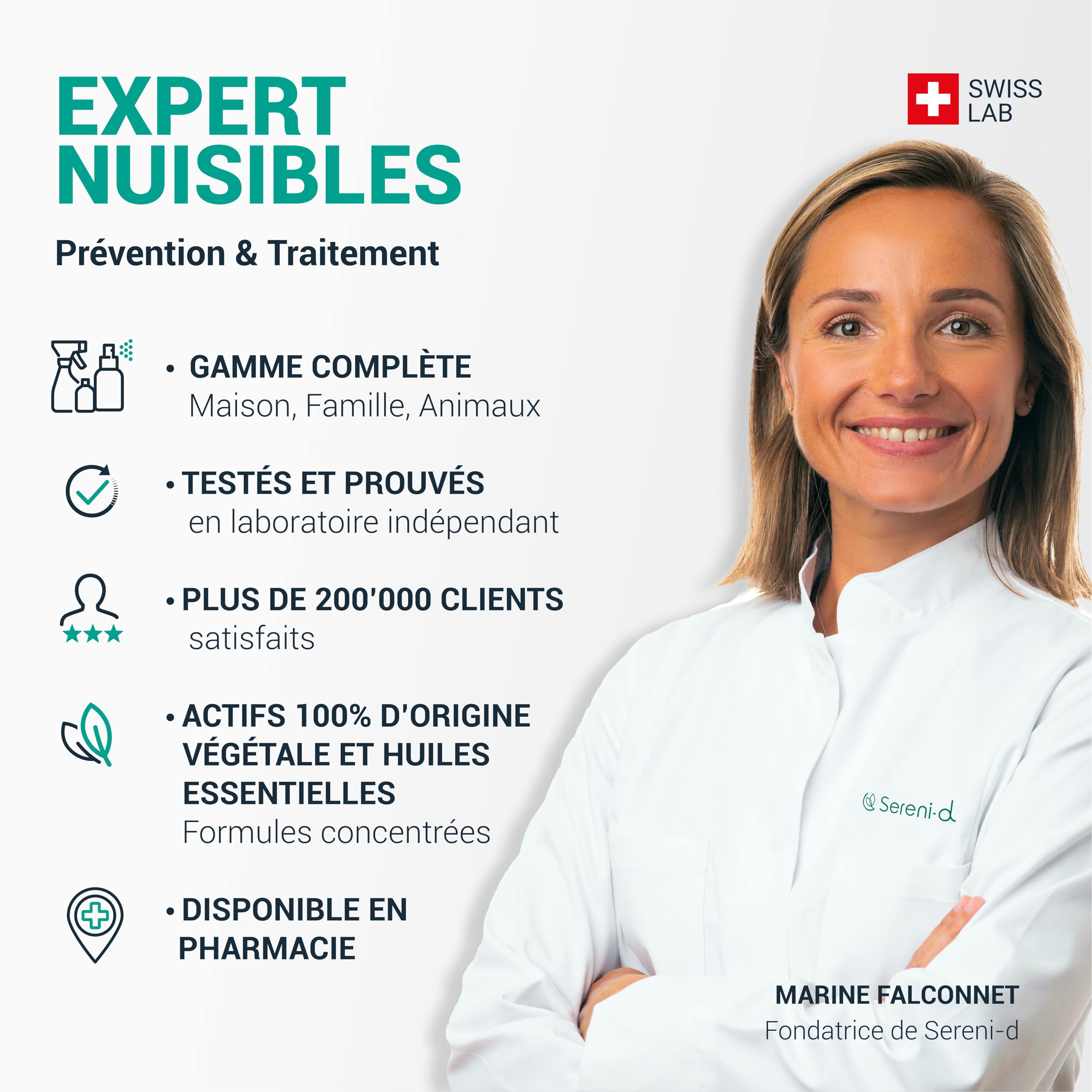 SERENI-D Diffuseur ANTI-MITES Textiles MINTPOWER - Protection répulsive des Vêtements, Lainages et Fourrures - Parfum Menthe - Action immédiate et protège les placards des nouvelles infestations