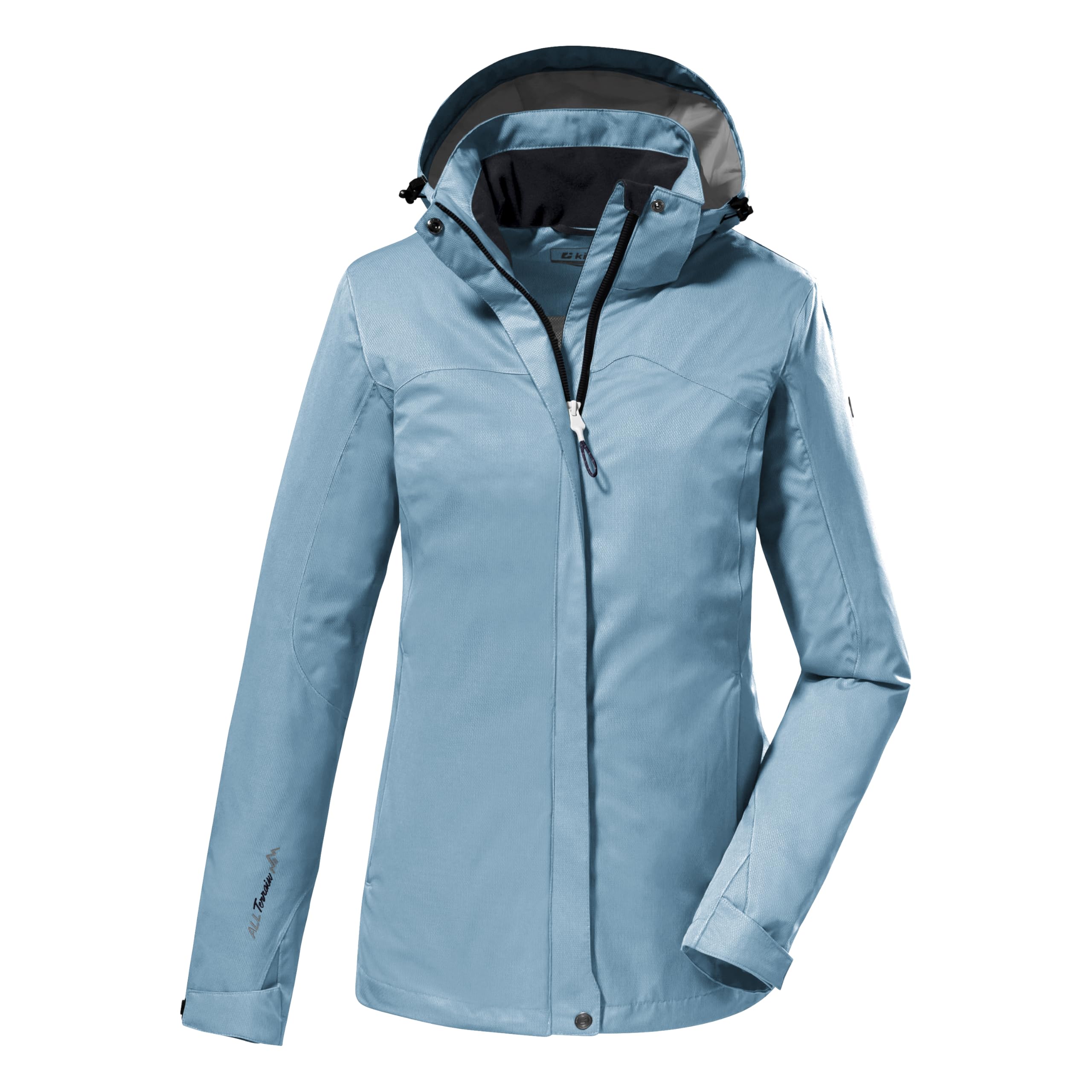 killtec Damen Funktionsjacke/Outdoorjacke mit abzippbarer Kapuze Kurzgröße KOS 133 KG WMN JCKT