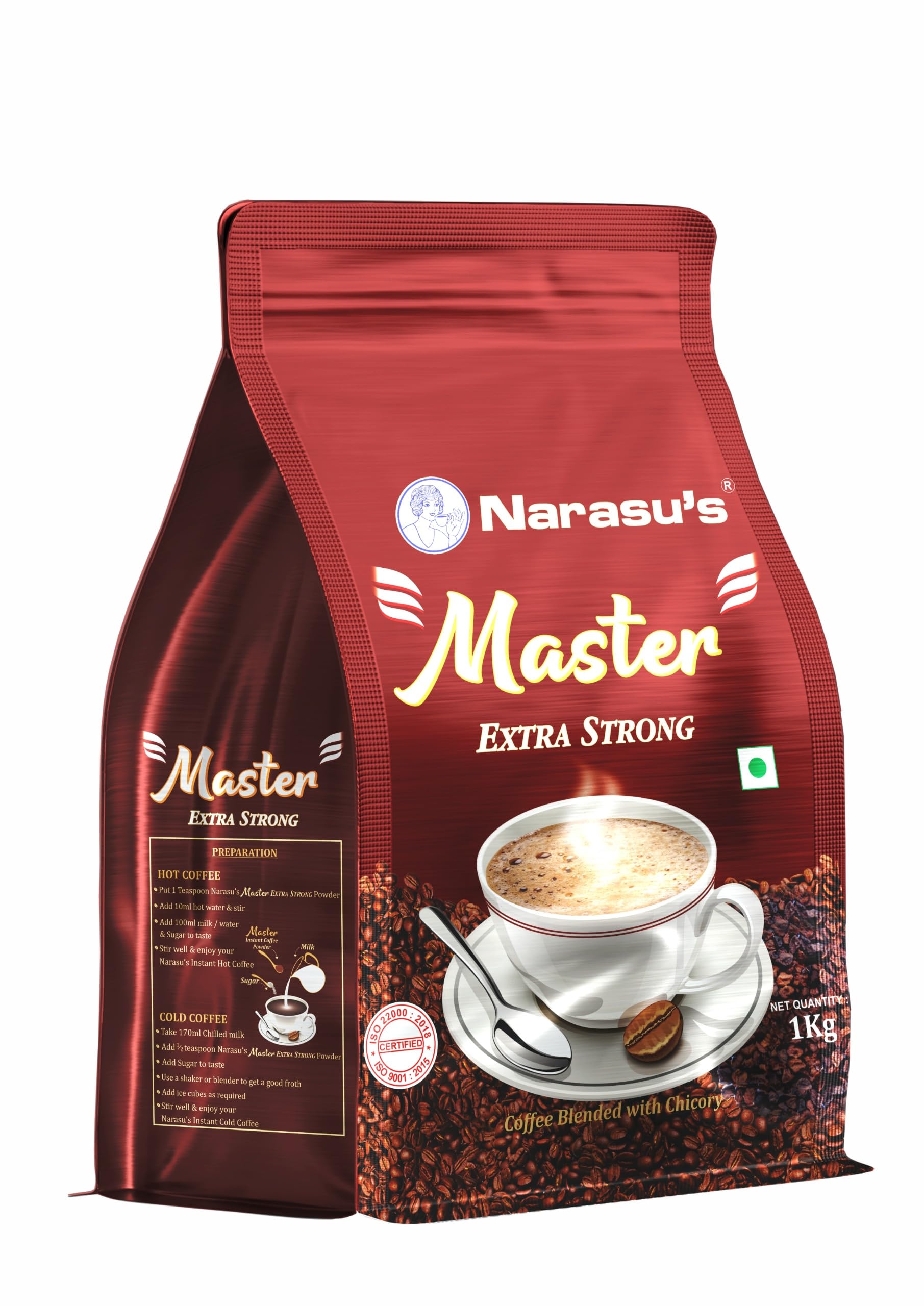 Narasu's Coffee Powder Master Extra Strong Coffee Powder Packet(200gm X 5 Pack)-1KG(Directly From Factory)-picture-10
