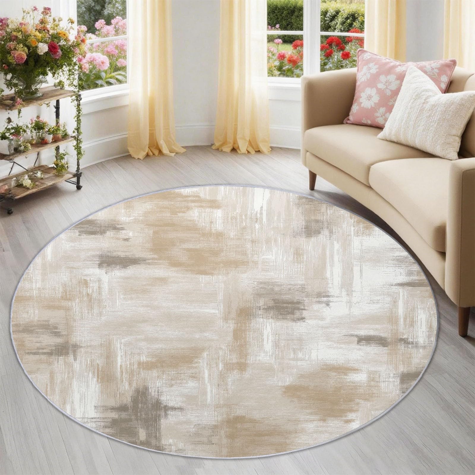 Alfombra de dormitorio grande y lavable para crear un rincón zen