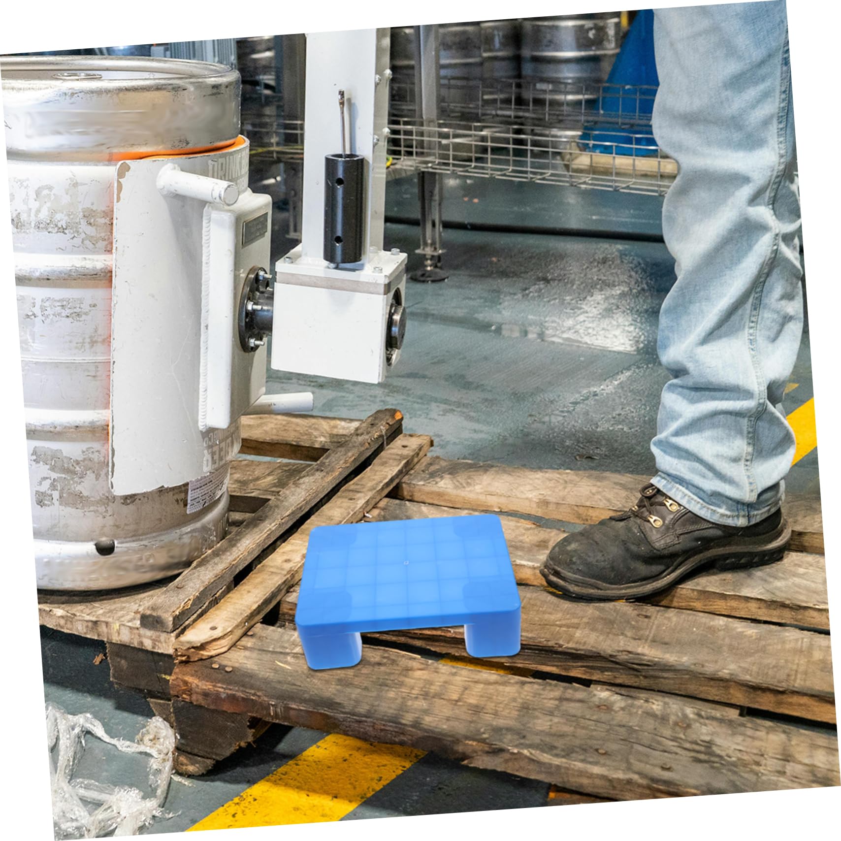 Palet Pequeño de Plástico Abs Firme y Resistente Diseño Multifuncional para Almacenamiento en Garajes y Laboratorios Plataforma Elevadora para Tiendas