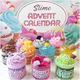 Advent Calendar 2025 - Christmas Countdown Calendar - 24 Days of Surprises with DIY Slime Craft Kit - Funny Christmas Gifts Toy for Kids Toddlers Girls Tweens