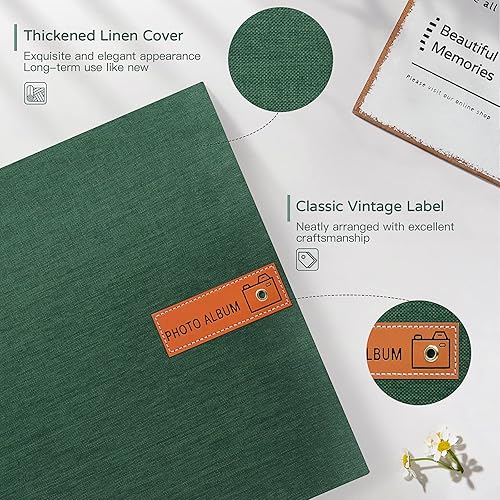 Miniatura 9 de Popotop Álbum de fotos grande autoadhesivo de 4 x 6 pulgadas, 5 x 7 pulgadas, 8 x 10 pulgadas, álbum de recortes, libro de fotos, regalos para mamá,